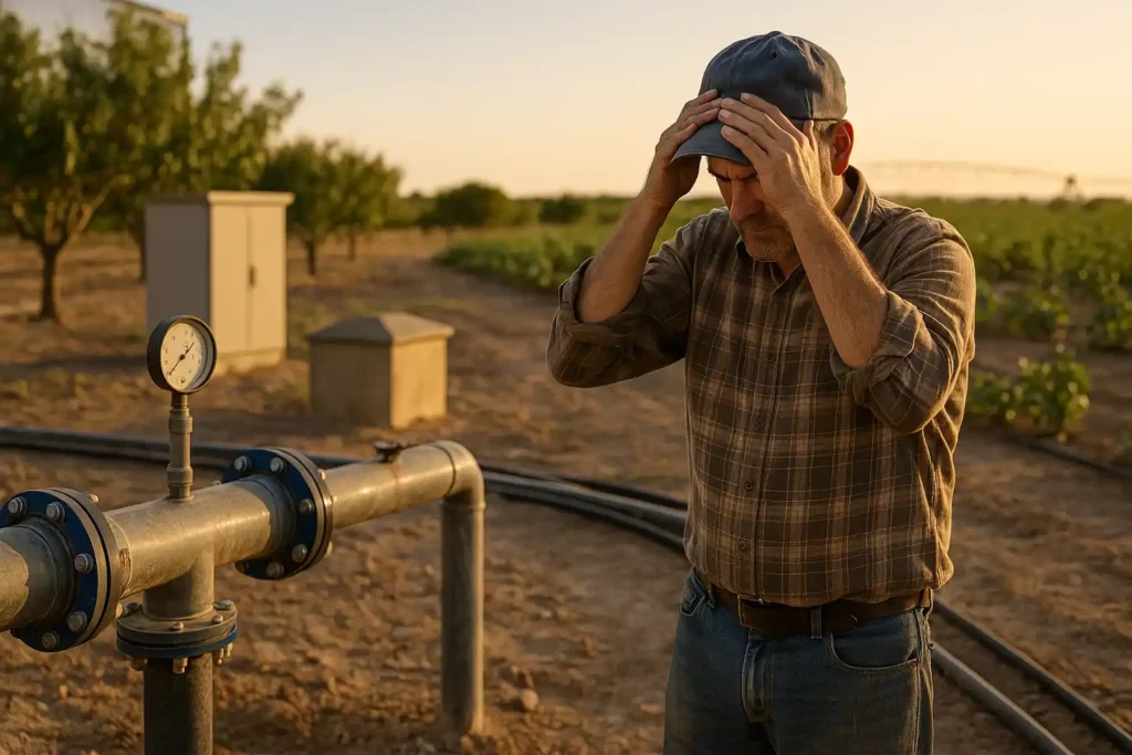 bomba sumergible se queda sin agua